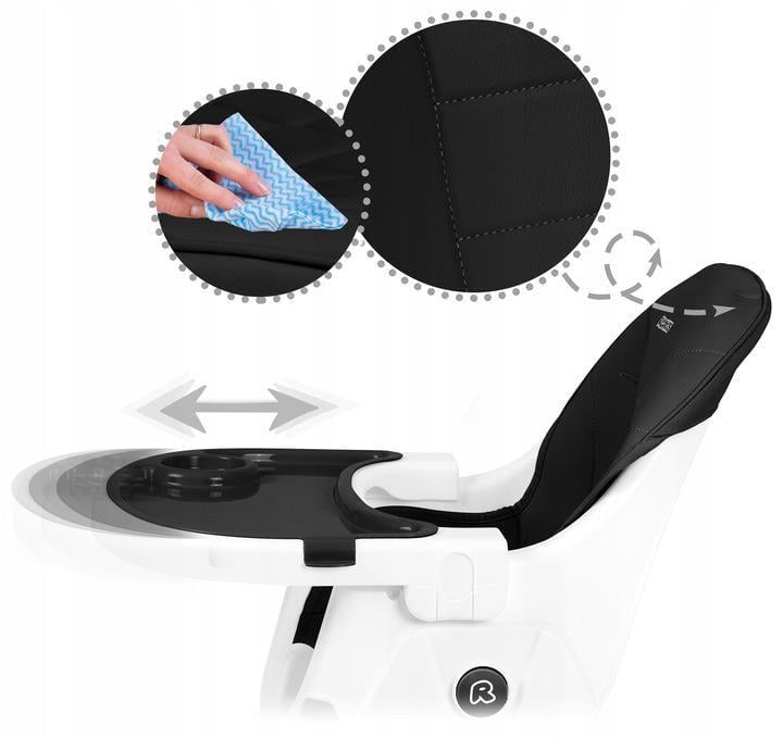 Стульчик для кормления Ricokids Mani 3в1 Черный (700900) - фото 7 Стульчик для кормления Ricokids Mani 3в1 Черный (700900) - фото 7