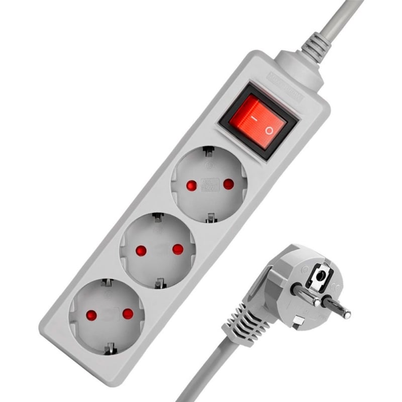 Сетевой фильтр-удлинитель Logan SFG3-5 3 розетки 5 м Gray (28690352) - фото 9