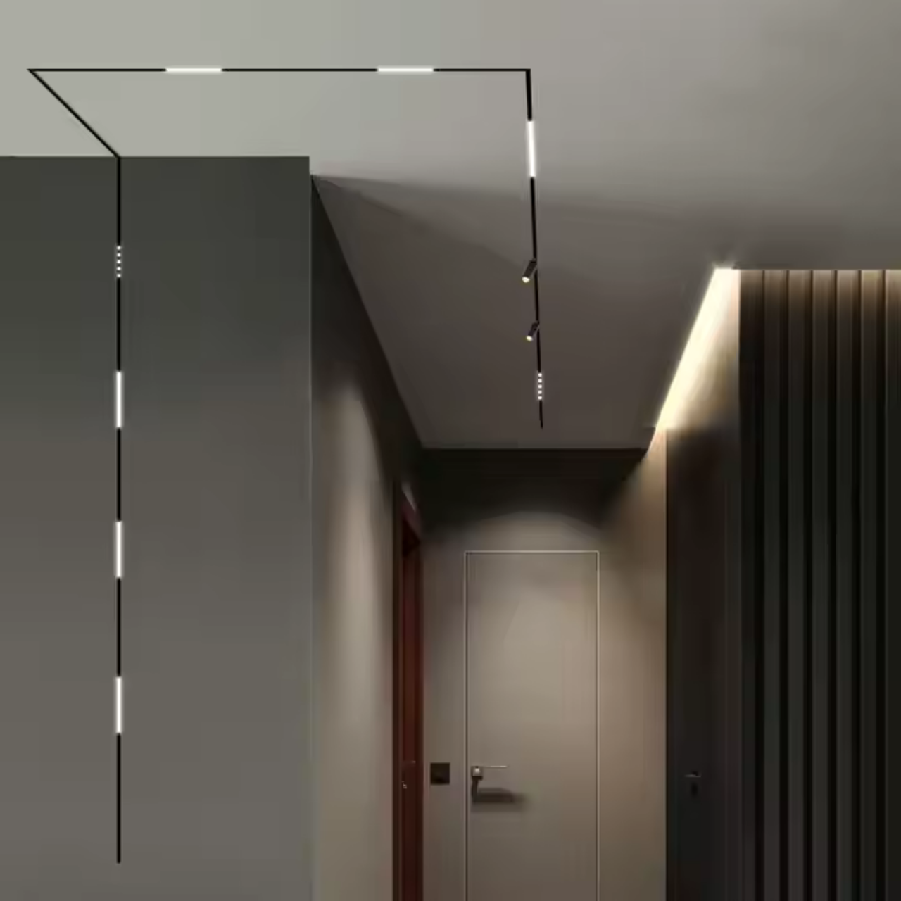 Шинопровод магнитный трековый MERALLI 24V встроенный 2 м Черный (TRSHVB200) - фото 6 Шинопровод магнитный трековый MERALLI 24V встроенный 2 м Черный (TRSHVB200) - фото 6