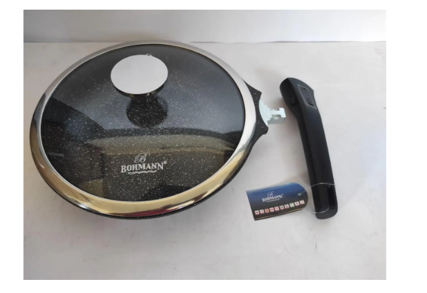 Сковорода алюмінієва Bohmann з мармуровим антипригарним покриттям 24 см (27735722) - фото 3 Сковорода алюмінієва Bohmann з мармуровим антипригарним покриттям 24 см (27735722) - фото 3
