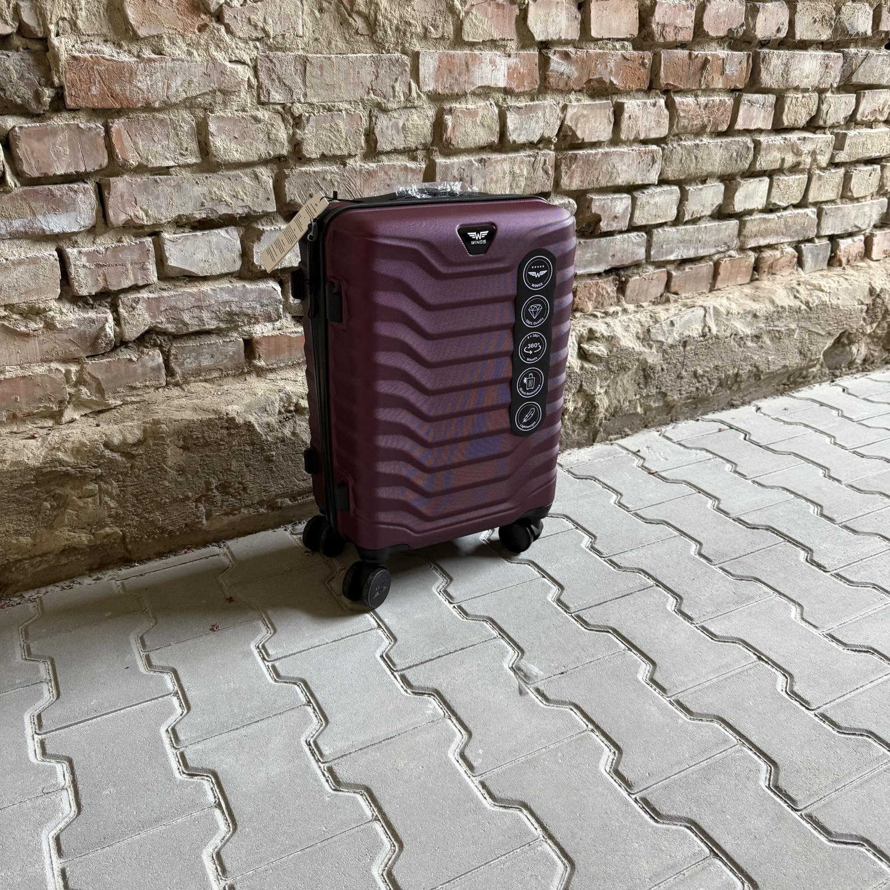 Валіза Wings PEA01 дорожня S Бордовий (26557631) - фото 3 Валіза Wings PEA01 дорожня S Бордовий (26557631) - фото 3