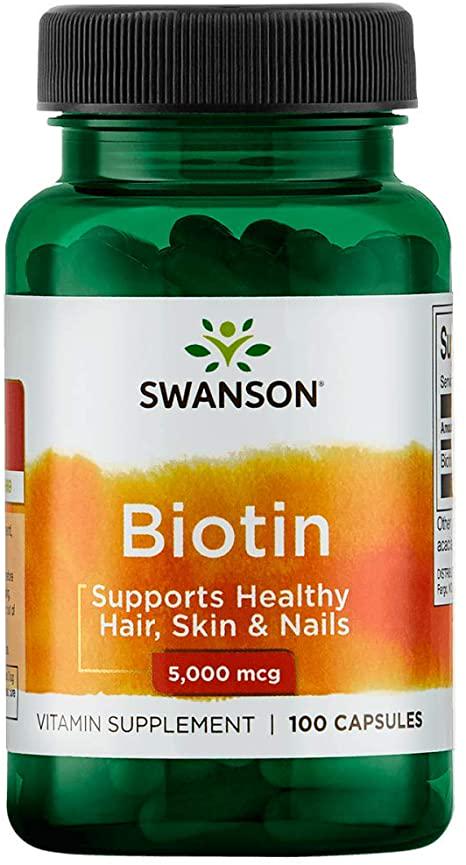 Біотин Swanson Biotin 5 mg 100 capsules