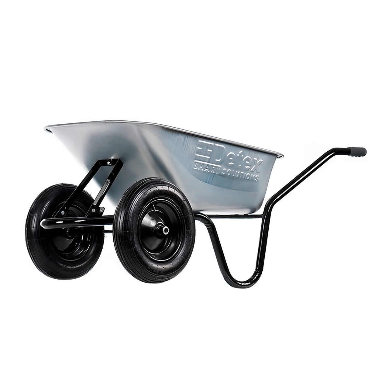 Тачка двухколесная DETEX с цельнолитым колесом D-12 85 л х 200 кг (98-516-1)