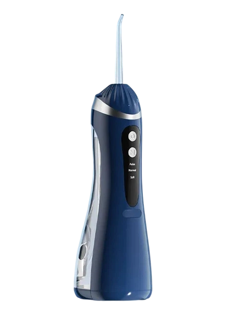 Ирригатор для полости рта портативный А16 с USB-зарядкой 4 насадки Синий (32401787)