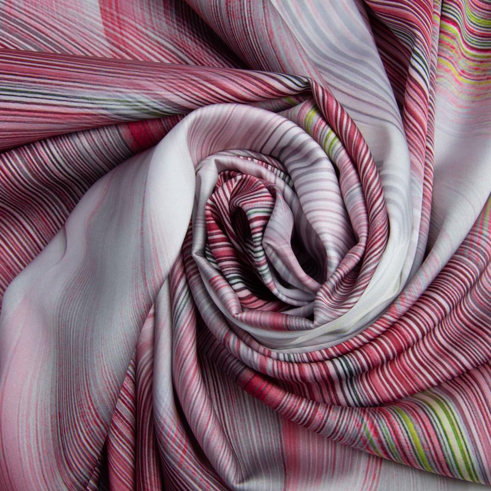 Тканина атлас шовк сатин Armani спектр Малина (20902)