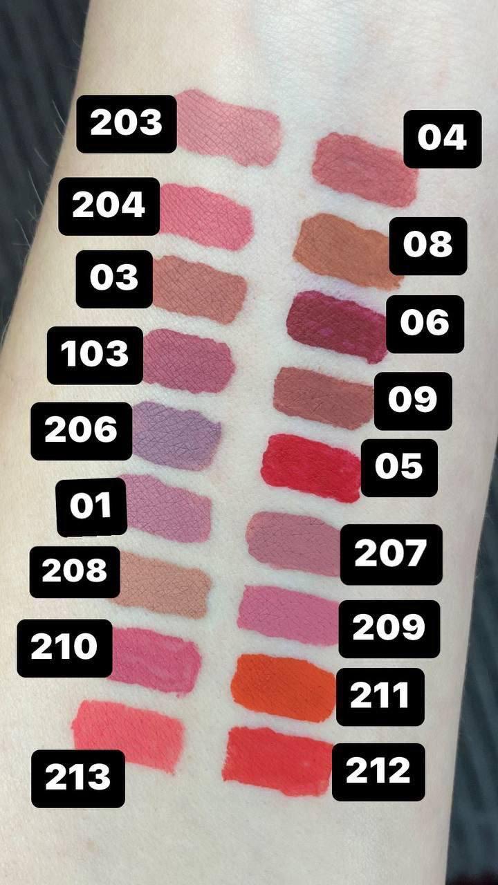 Помада рідка матова Farmasi 212 Червоне полум'я 4 мл (77627855) - фото 9