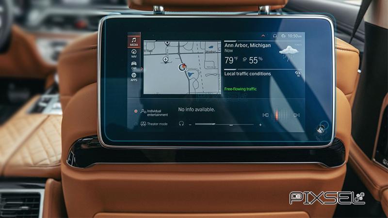 Защитное стекло Pixsel гибридное матовое для заднего монитора BMW X5 13,2" 2019-2022 G05