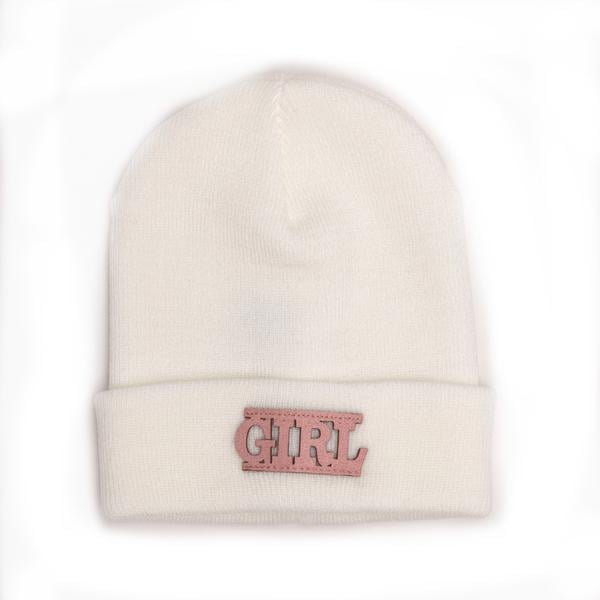 Шапка детская для девочек Алиса DV301 без подкладки 44-48 см Белый