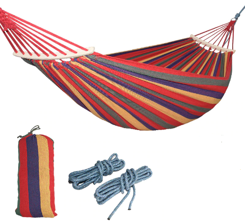 Гамак с каркасом и чехлом Hammock 240х150 см Темно-красный (17510077)