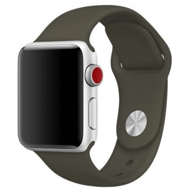 Ремешок силиконовый Sport Band для Apple Watch 38/40/41 мм Dark Olive (212-00502)