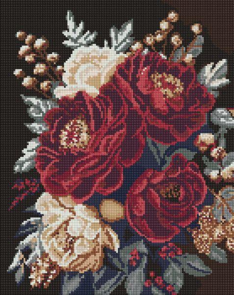 Алмазна мозаїка Квітковий спокій art_selena_ua 40х50 см (AMO20045)