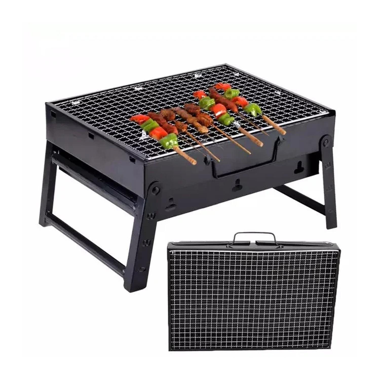 Переносной раскладной мангал BBQ Grill Portable 2004A 35x27x20 см - фото 6