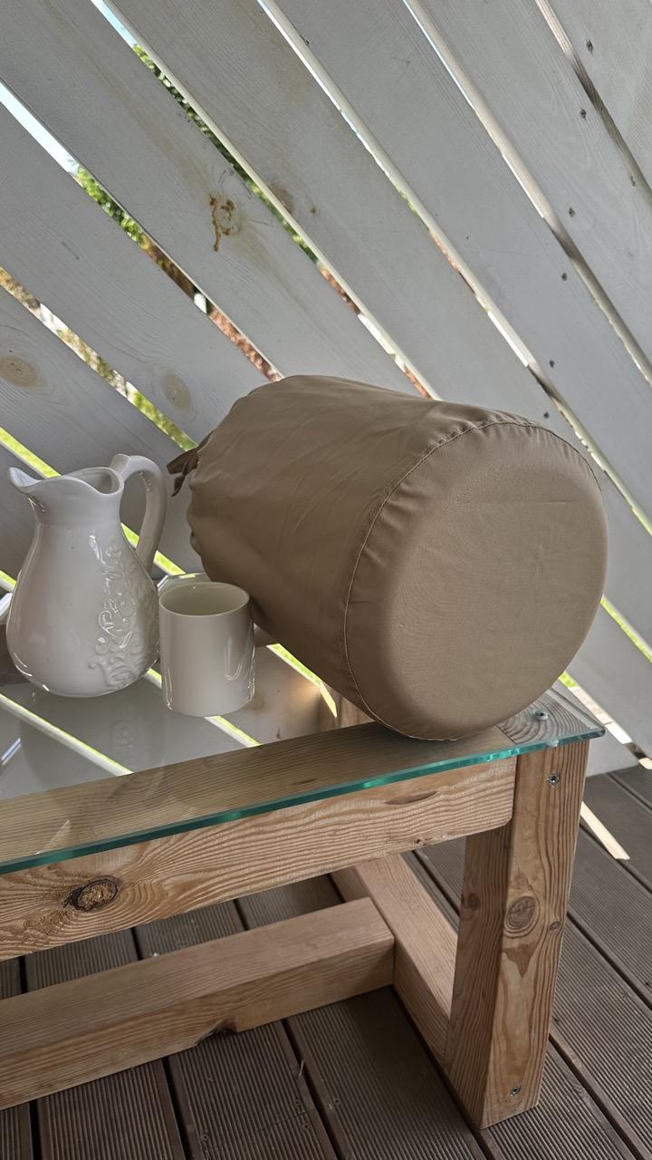 Чохол текстильний котоновий однотоний на пластиковий бутль 19 л Бежевий - фото 6 Чохол текстильний котоновий однотоний на пластиковий бутль 19 л Бежевий - фото 6