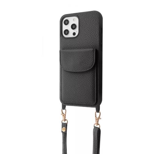 Чехол-накладка для телефона WAVE Leather Pocket Case - iPhone 12 Pro Max black (460150001)