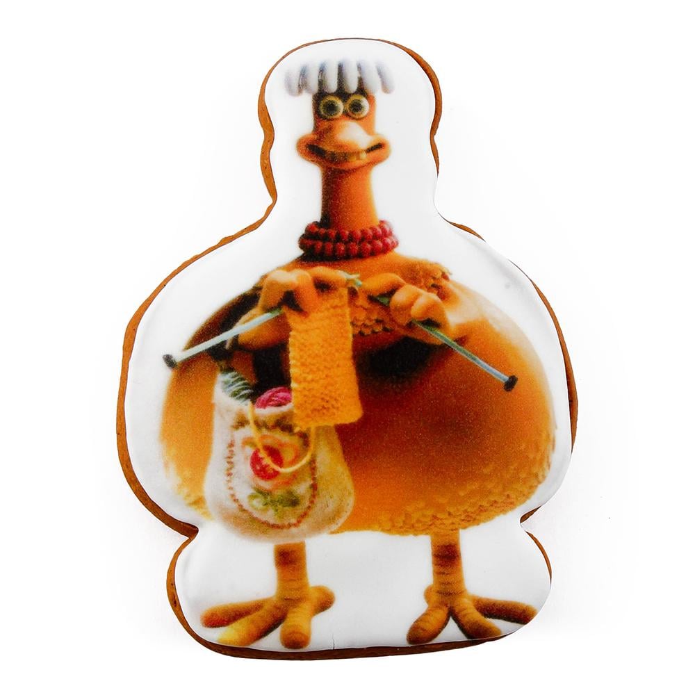 Пряник із принтом Крафт Печиво Втеча з курника Бабс 45 г