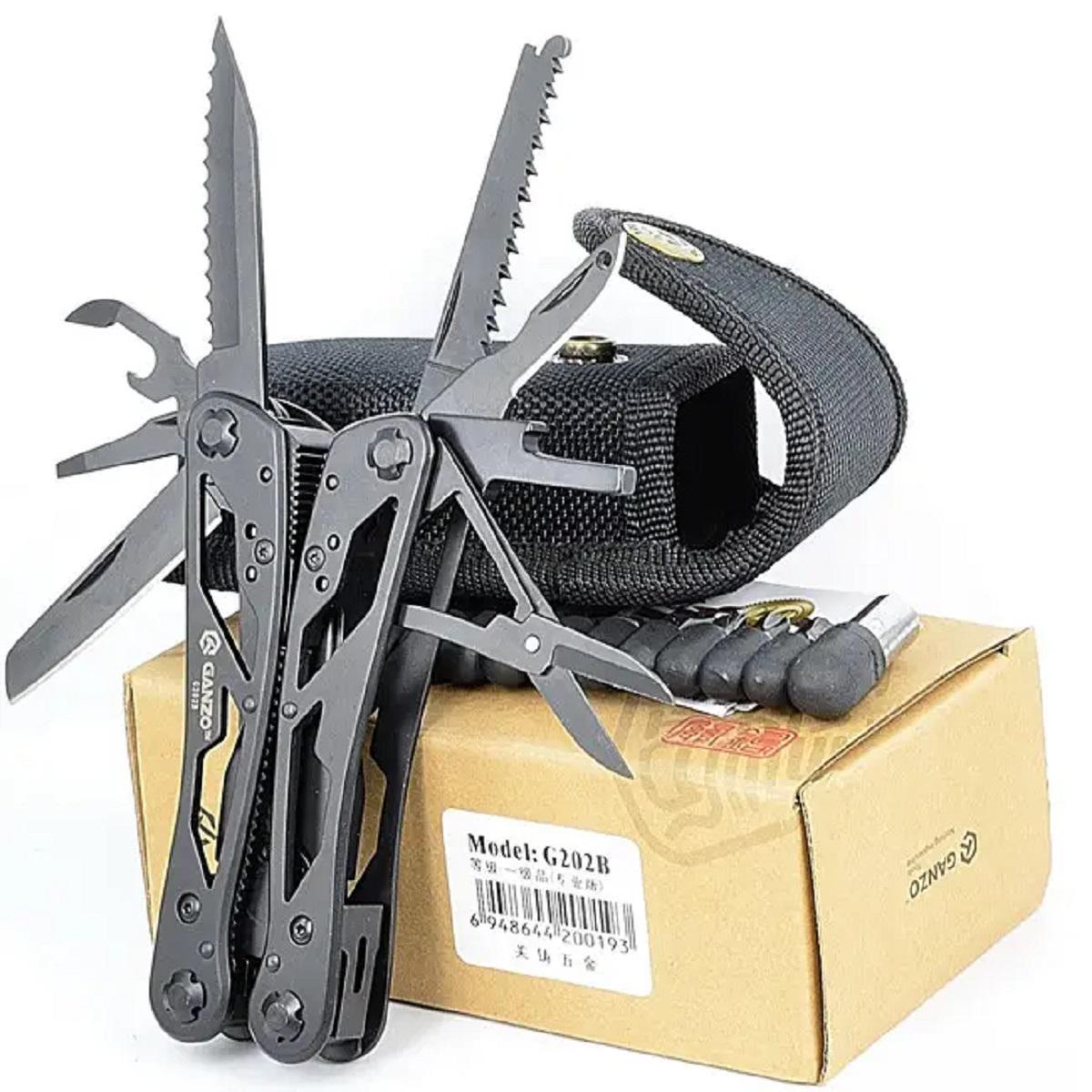 Мультитул Ganzo G202B Multi Tool Чорний (G202B) - фото 7