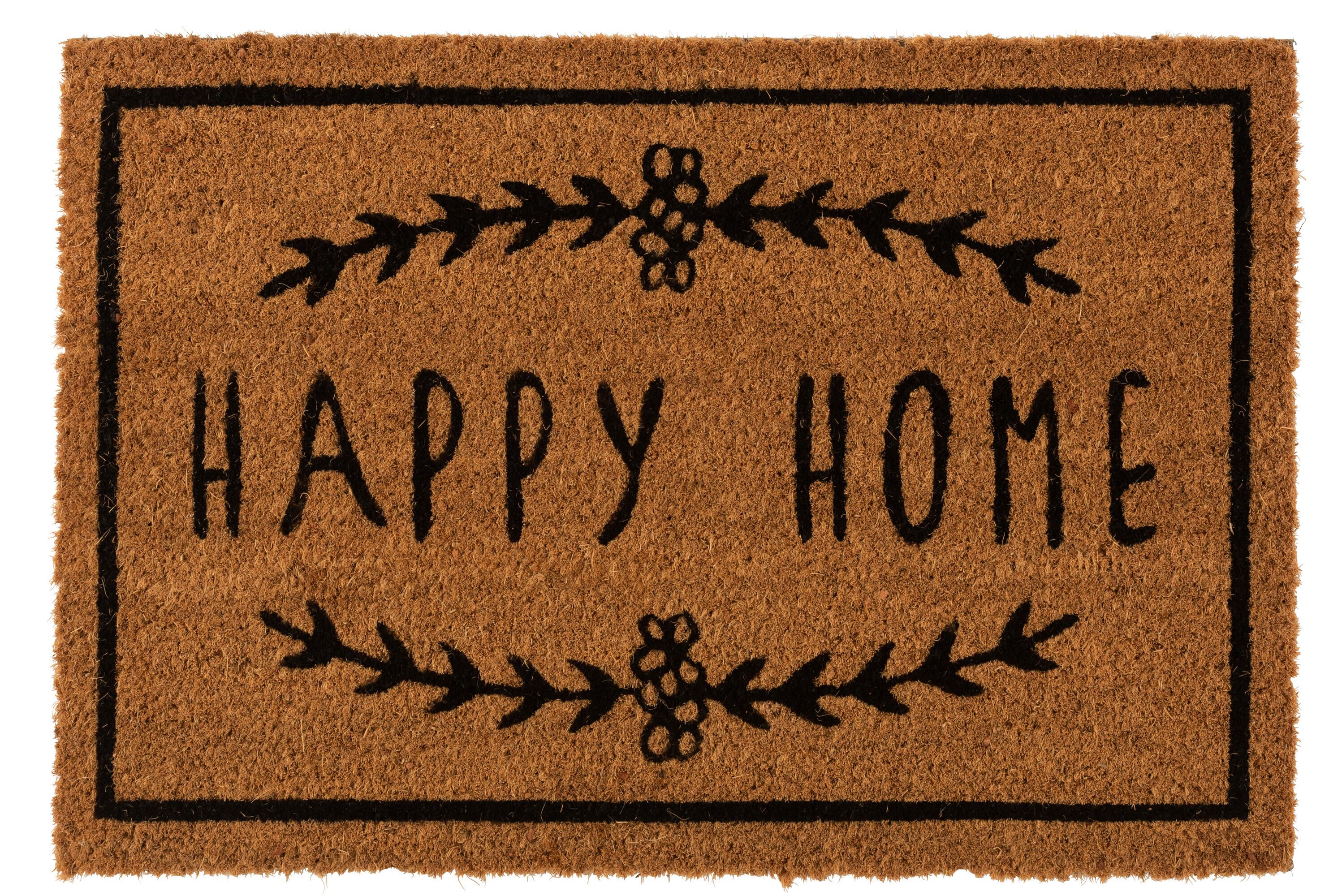 Коврик придверный J-LINE Happy Home 40х60 см (1520)