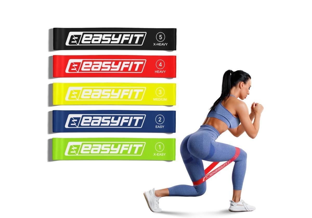 Резинки для фитнеса EasyFit 5 шт. (EF-1813) Резинки для фитнеса EasyFit 5 шт. (EF-1813)