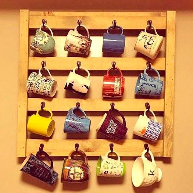 Органайзер для кружек из дерева Гюмри Карри (СДК-000203)