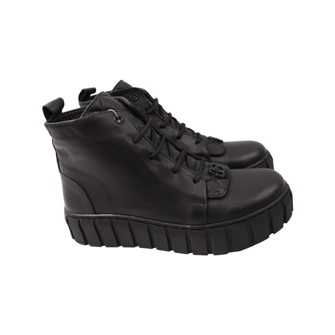 Ботинки женские Guero из кожи р. 40 Черный (444-22ZHC)