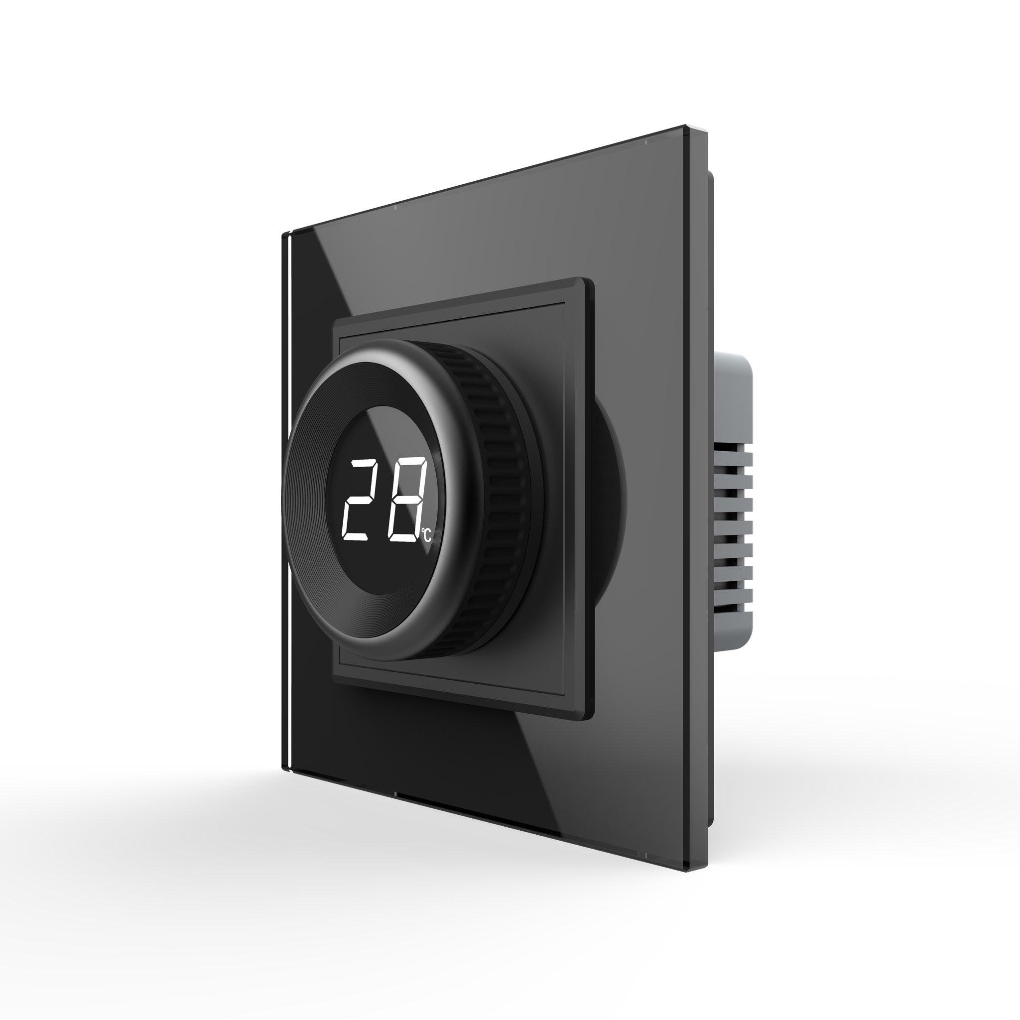 Умный терморегулятор Livolo ZigBee Черный (VL-FCQ1Z-2BPS72) Умный терморегулятор Livolo ZigBee Черный (VL-FCQ1Z-2BPS72)