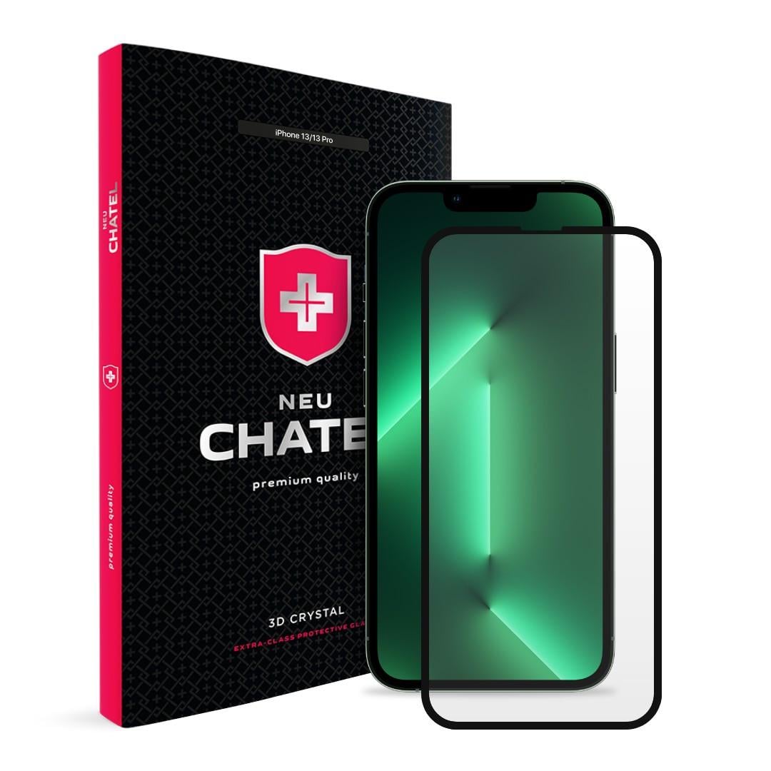 Защитное стекло для смартфона NEU Chatel Corning Gorilla Glass for iPhone 13/13 Pro Front Black