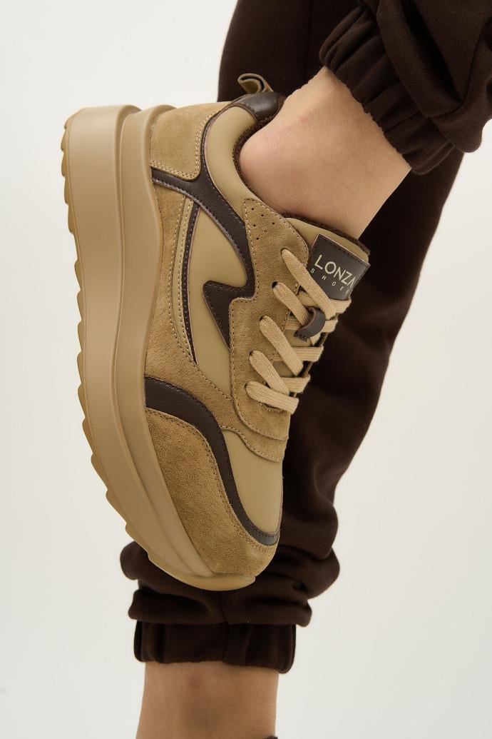 Кроссовки женские LONZA р. 38 Бежевый (180001) Кроссовки женские LONZA р. 38 Бежевый (180001)