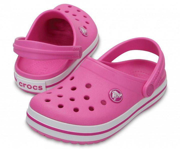 Сабо Crocs Crocband Clog нар. J1/EUR 32-33 Party Pink (7143455)