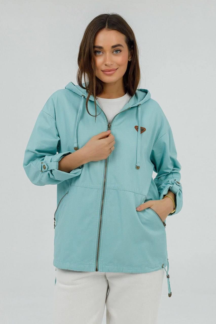Вітровка-кенгурушка 5XL Бірюзовий (508с/5XL)