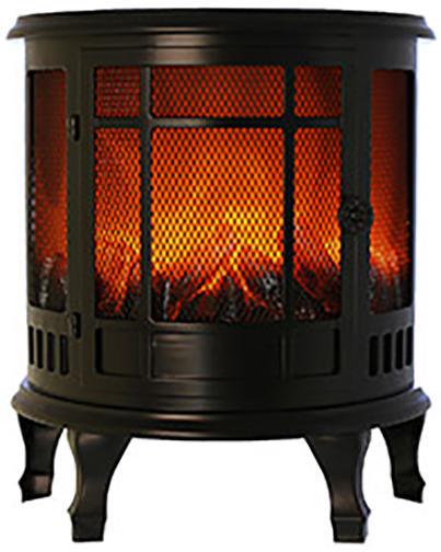 Камин декоративный с LED подсветкой 30х16х35 см Black/Fire - фото 2