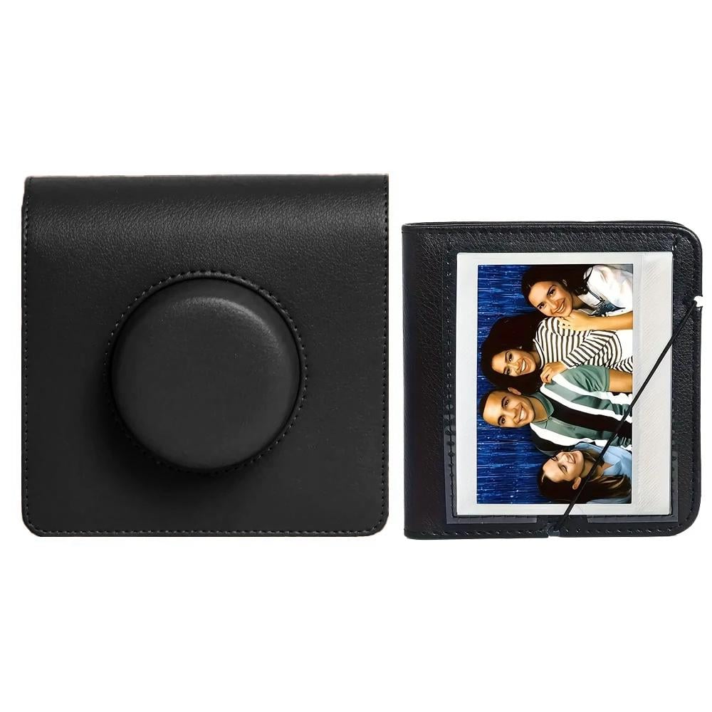 Чехол для фотоаппарата Fujifilm Instax Wide EVO с альбомом на 28 фото Черный (25626799)