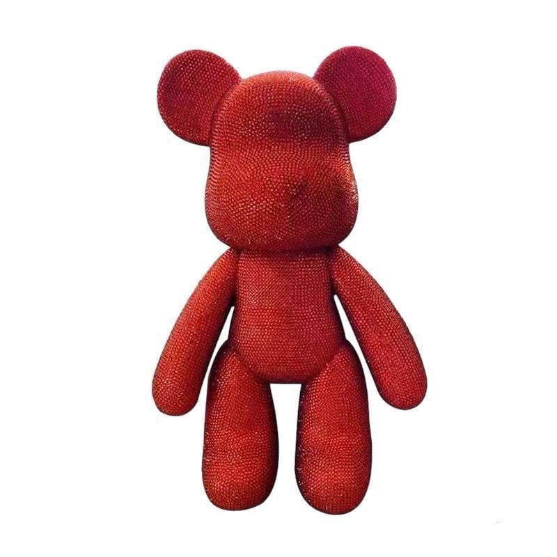 Алмазная мозаика ColorArt Мишка фигурка 5D 18 см Красный