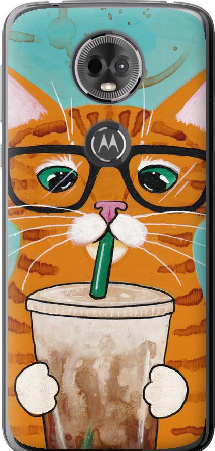 Чехол на Motorola Moto E5 Plus Зеленоглазый кот в очках (4054u-1412-42517) Чехол на Motorola Moto E5 Plus Зеленоглазый кот в очках (4054u-1412-42517)
