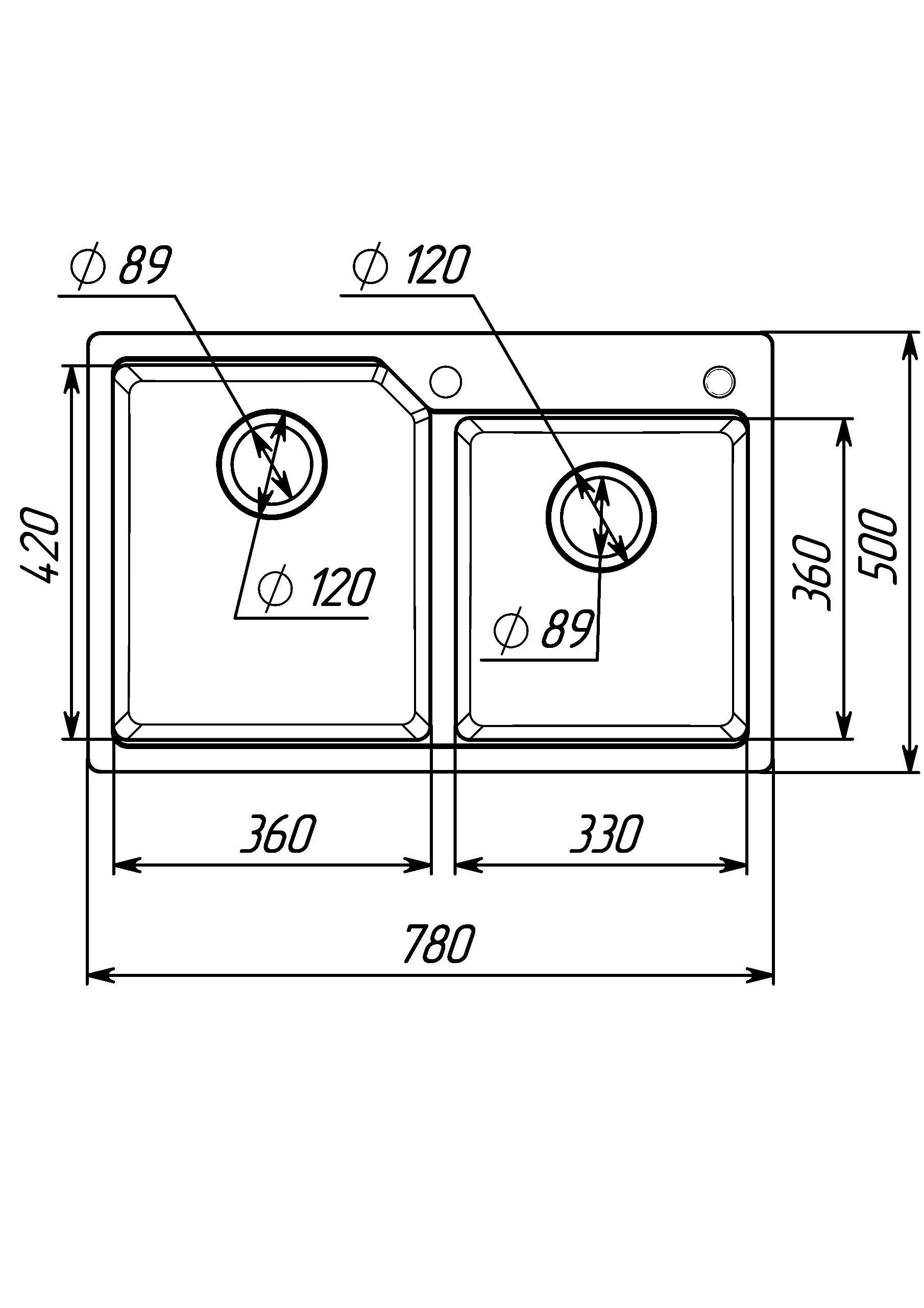 Мойка для кухни гранитная Platinum 7850 HARMONY матовая Морион - фото 8 Мойка для кухни гранитная Platinum 7850 HARMONY матовая Морион - фото 8