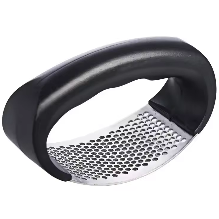 Пресс для чеснока RIAS SS с эргономичной ручкой 10,5 см. Black-Metallic (3_08647)