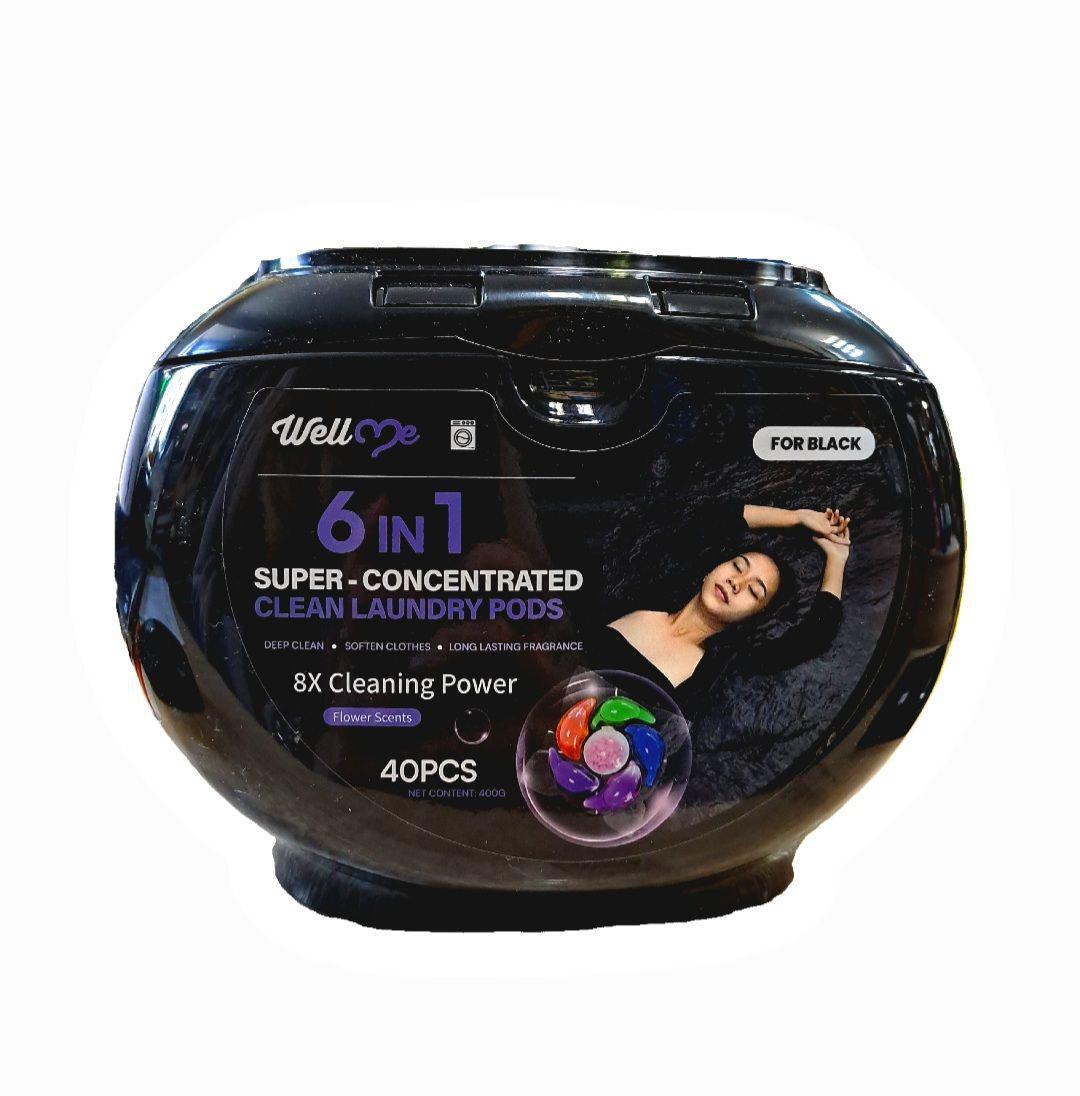 Капсули для прання WellMe Black 6в1 40 шт. (13348662)