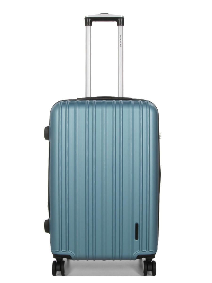 Чемодан Франция средняя Worldline M 66х42х26+5 см 74 л 3,5 кг Голубой (623)