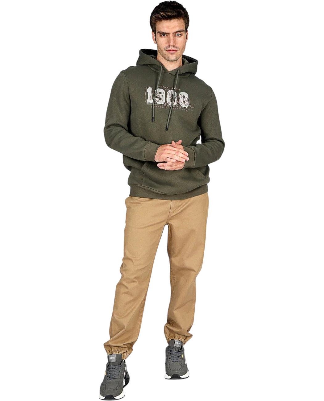 Худі чоловіче Lee Cooper Washington 251LCM241039.5201 L Оливковий (8682272572595) - фото 2