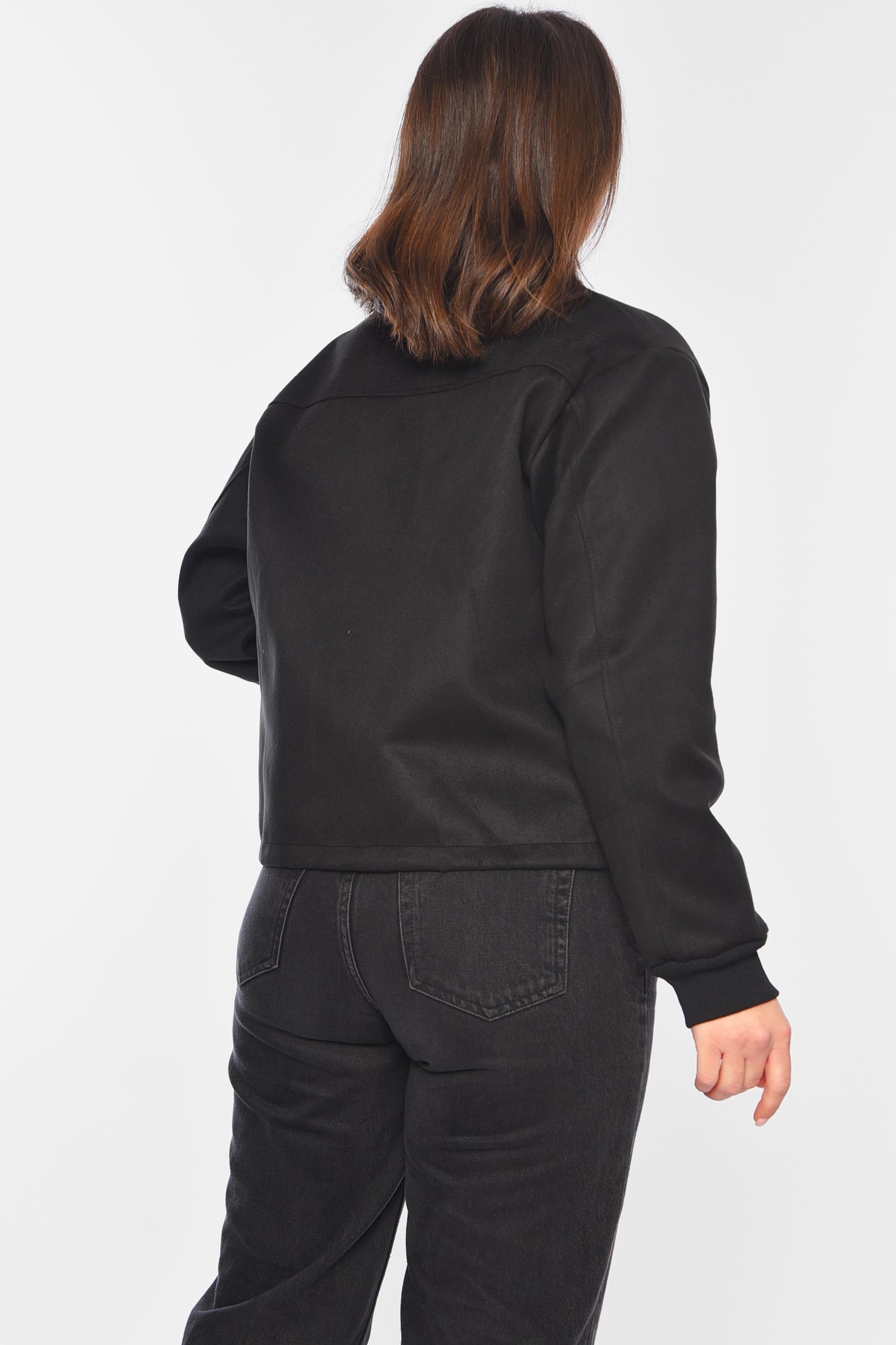 Бомбер жіночий 197196 S-M Чорний - фото 3 Бомбер жіночий 197196 S-M Чорний - фото 3