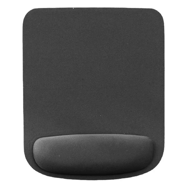 Килимок для миші з подушкою для зап'ястя ергономічний Чорний Килимок для миші з подушкою для зап'ястя ергономічний Чорний