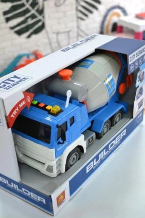 Іграшкова машинка-спецтехніка Бетонозмішувач для хлопчиків (811 В) - фото 2 Іграшкова машинка-спецтехніка Бетонозмішувач для хлопчиків (811 В) - фото 2