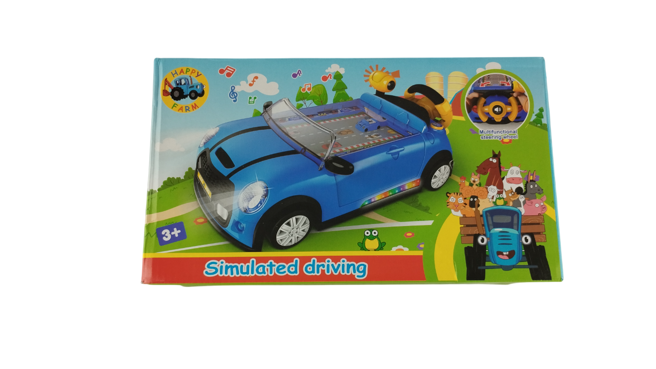 Машинка детская автотренажер для детей Трактор симулятор вождения Синий (000109) Машинка детская автотренажер для детей Трактор симулятор вождения Синий (000109)