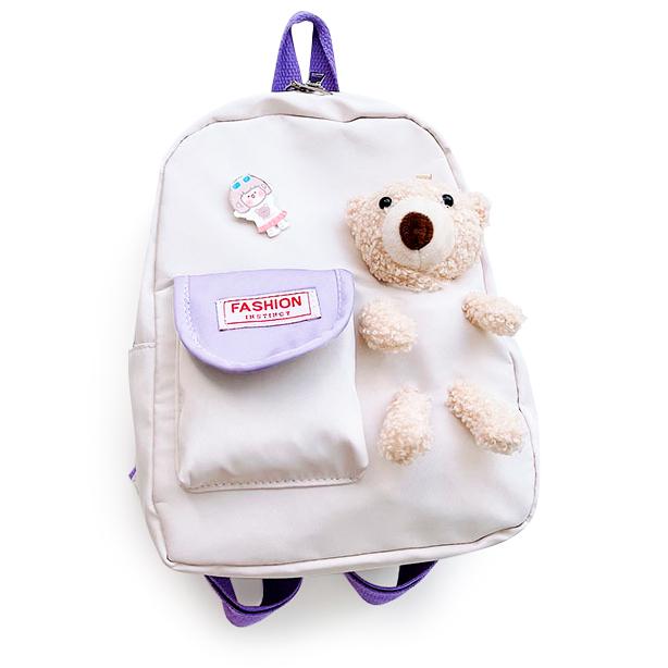 Дошкольный рюкзак Evo-kids Small-Bear Молочный - фото 1