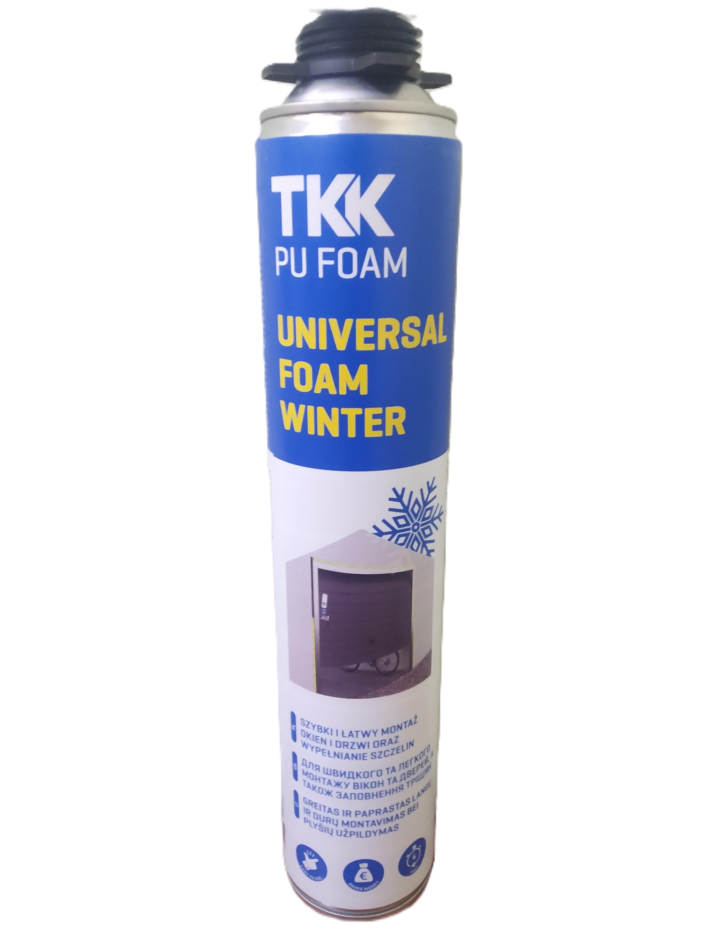 Пена монтажная под пистолет TKK PU FOAM G UNIVERSAL 65 выход до 65 л