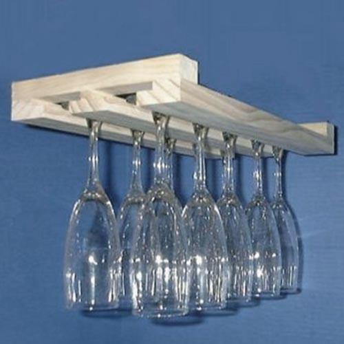 Полка для бокалов из дерева Дженшен Бланже (ОБС-006201)