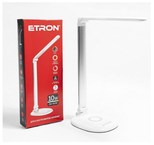 Настольная лампа 10W 3000-6000K Белый/Серебряный (24844279)