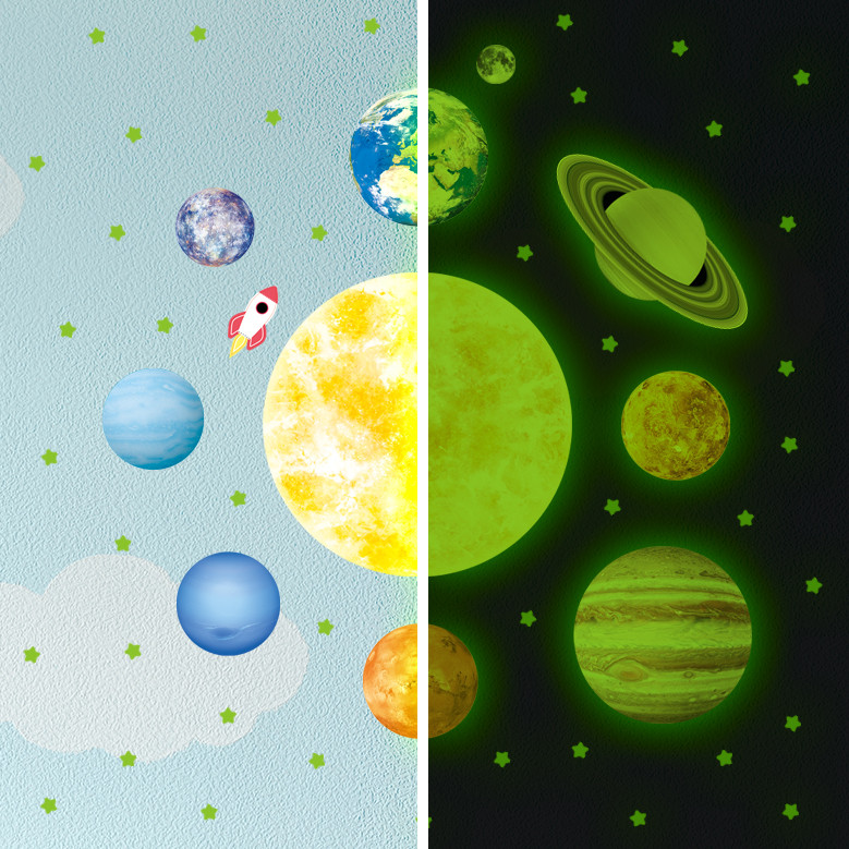 Набір інтер'єрних наклейок "Парад планет" (1808818) - фото 2 Набір інтер'єрних наклейок "Парад планет" (1808818) - фото 2