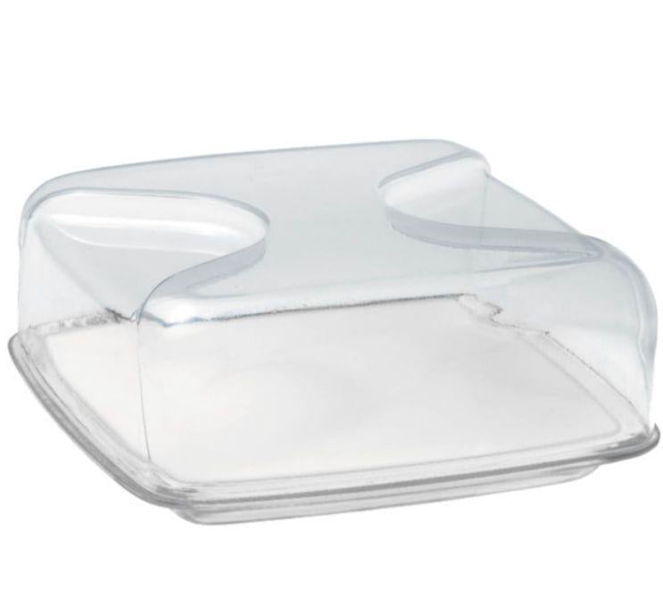 Блюдо для сыра с крышкой Guzzini Everyday 25,5х25,5х11,5 см Прозрачный (169-135-27000000)