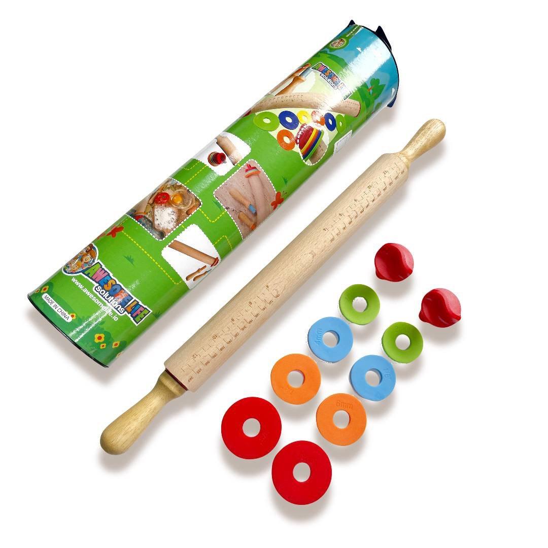 Качалка з дерева з регулювальними кільцями та знімними ручками 57 см