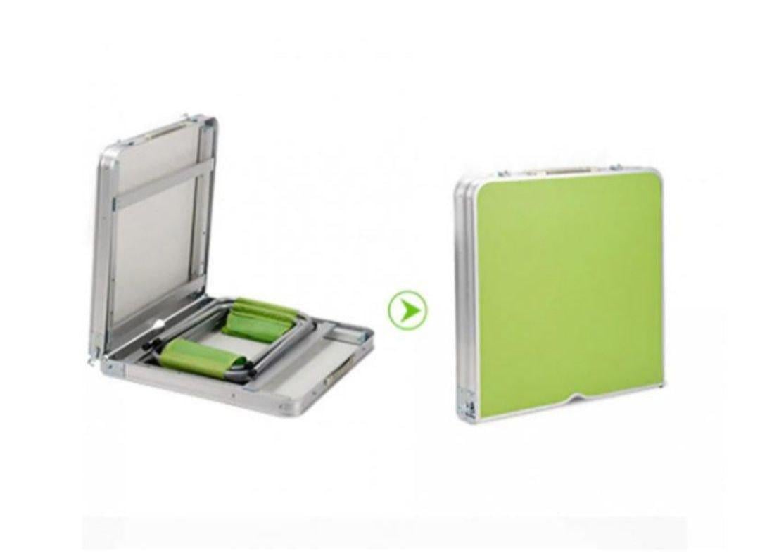 Стіл розкладний для пікніка та риболовлі з 4 стільцями у валізі 120х60х70 см Зелений (NK22Z) - фото 3 Стіл розкладний для пікніка та риболовлі з 4 стільцями у валізі 120х60х70 см Зелений (NK22Z) - фото 3